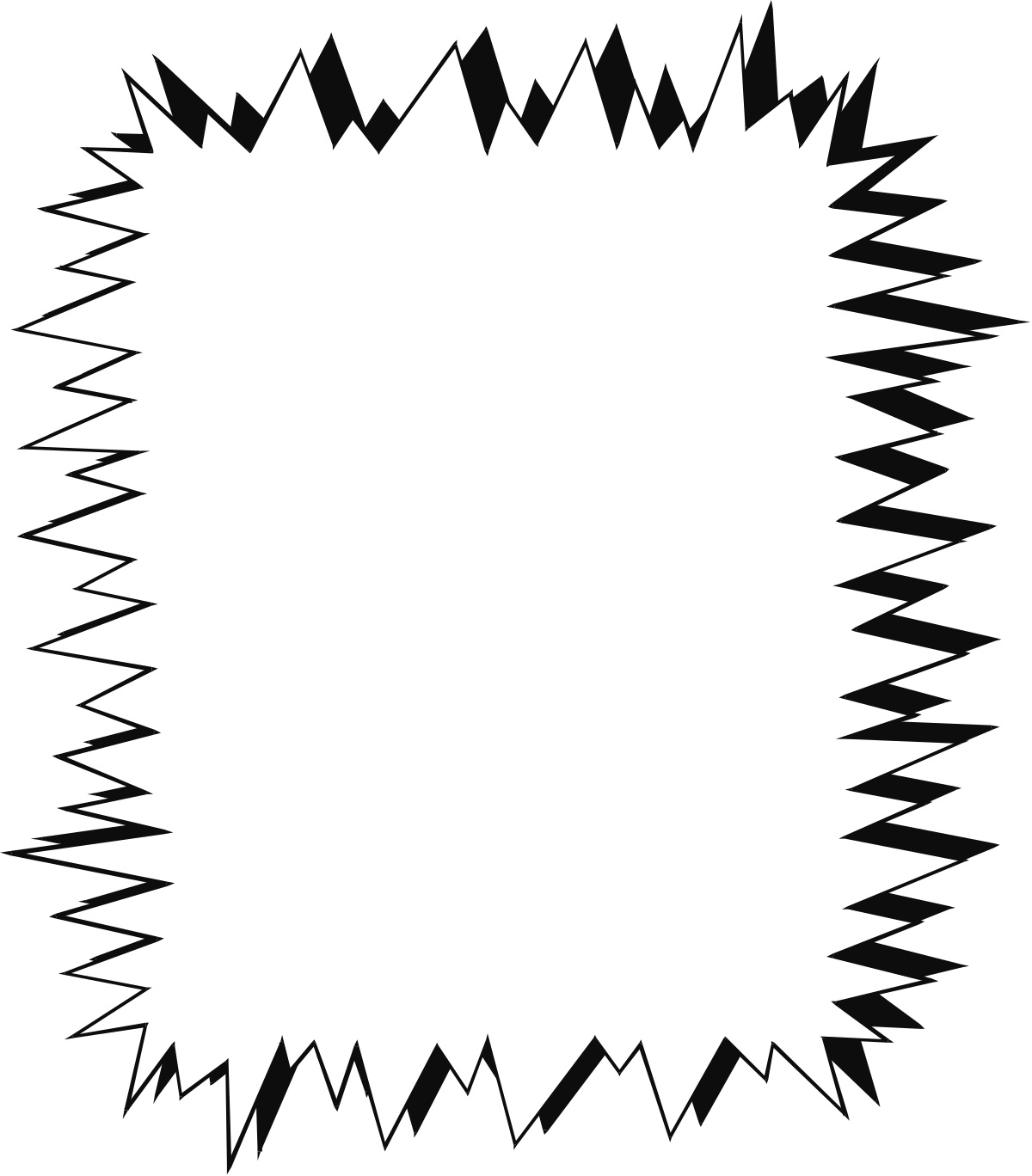 Blank Speech Bubble Clipart with Borders - Creative Communication Design