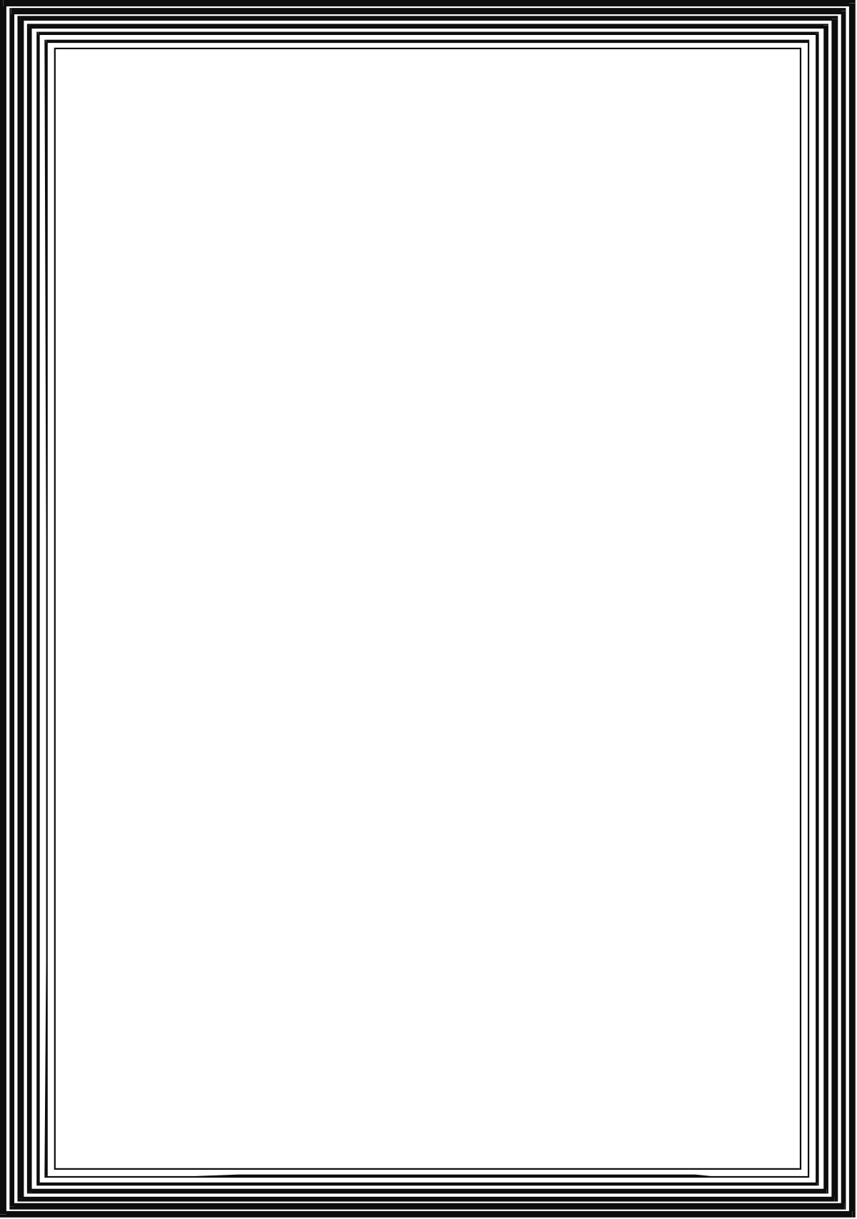 Elegant Black Square Frame with White Border Clipart