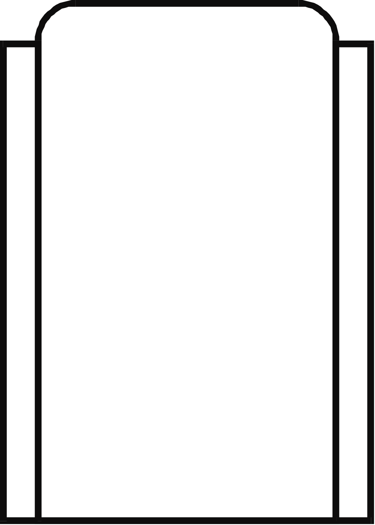 Elegant Black Border White Square Frame Clipart for Creative Designs