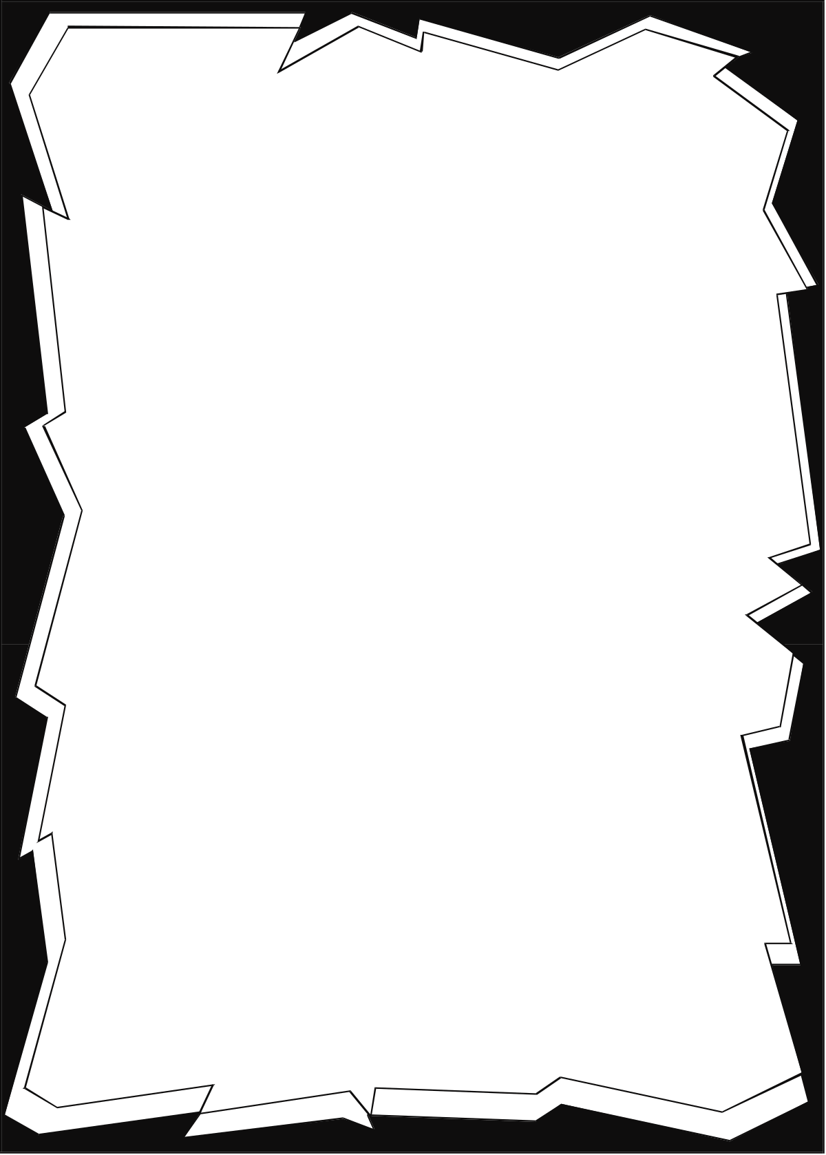 Torn Edges Clipart: Blank Paper with Rustic Borders