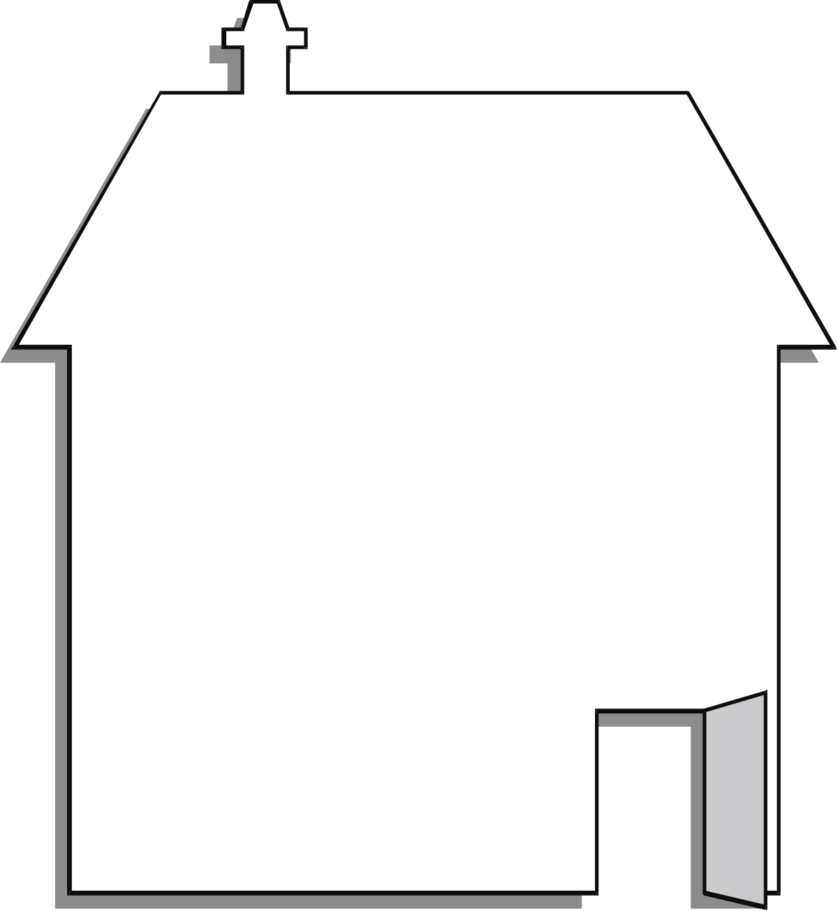 a house with a roof and a chimney clip art png transparent Charming House Clipart with Roof and Chimney