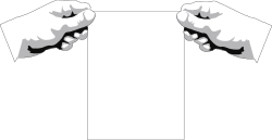 Hand Holding Blank Paper Clipart - Perfect for Custom Designs
