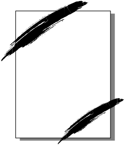 Black and White Brush Stroke Borders Clipart for Creative Designs