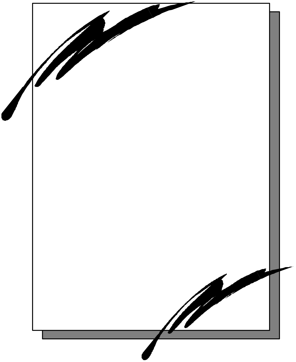a black and white square frame with a black stroke clip art png transparent Black and White Square Frame Clipart - Elegant Border Design