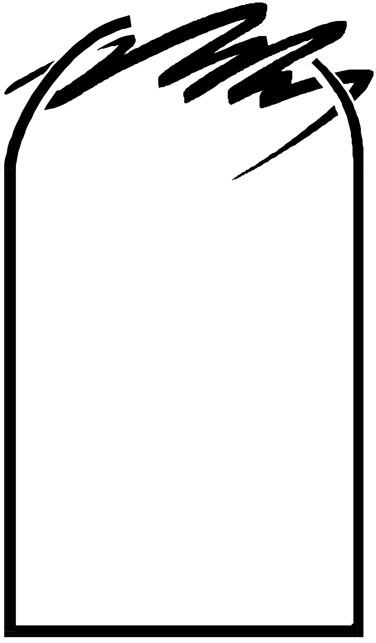 Black and White Glass Bottle Outline Clipart for Creative Designs