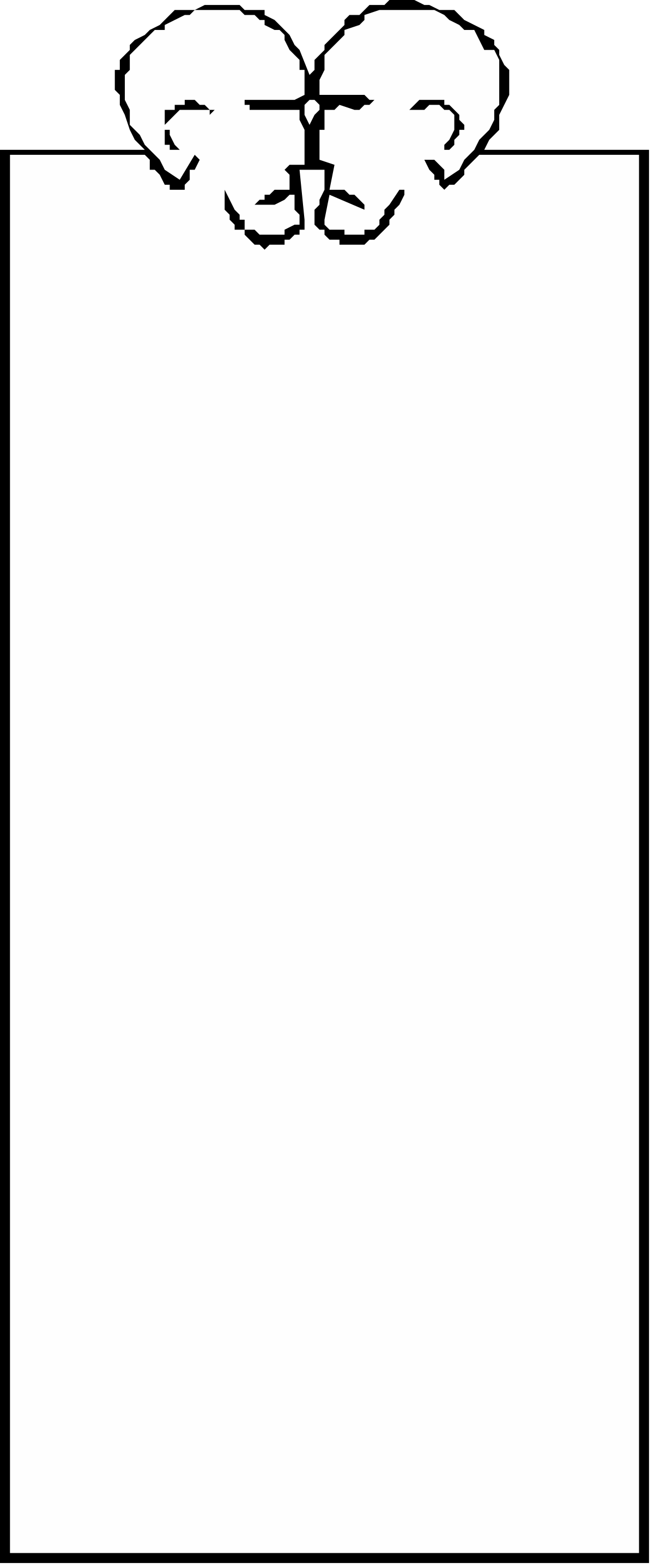 White Paper with Black Outline Clipart - Elegant Borders Design