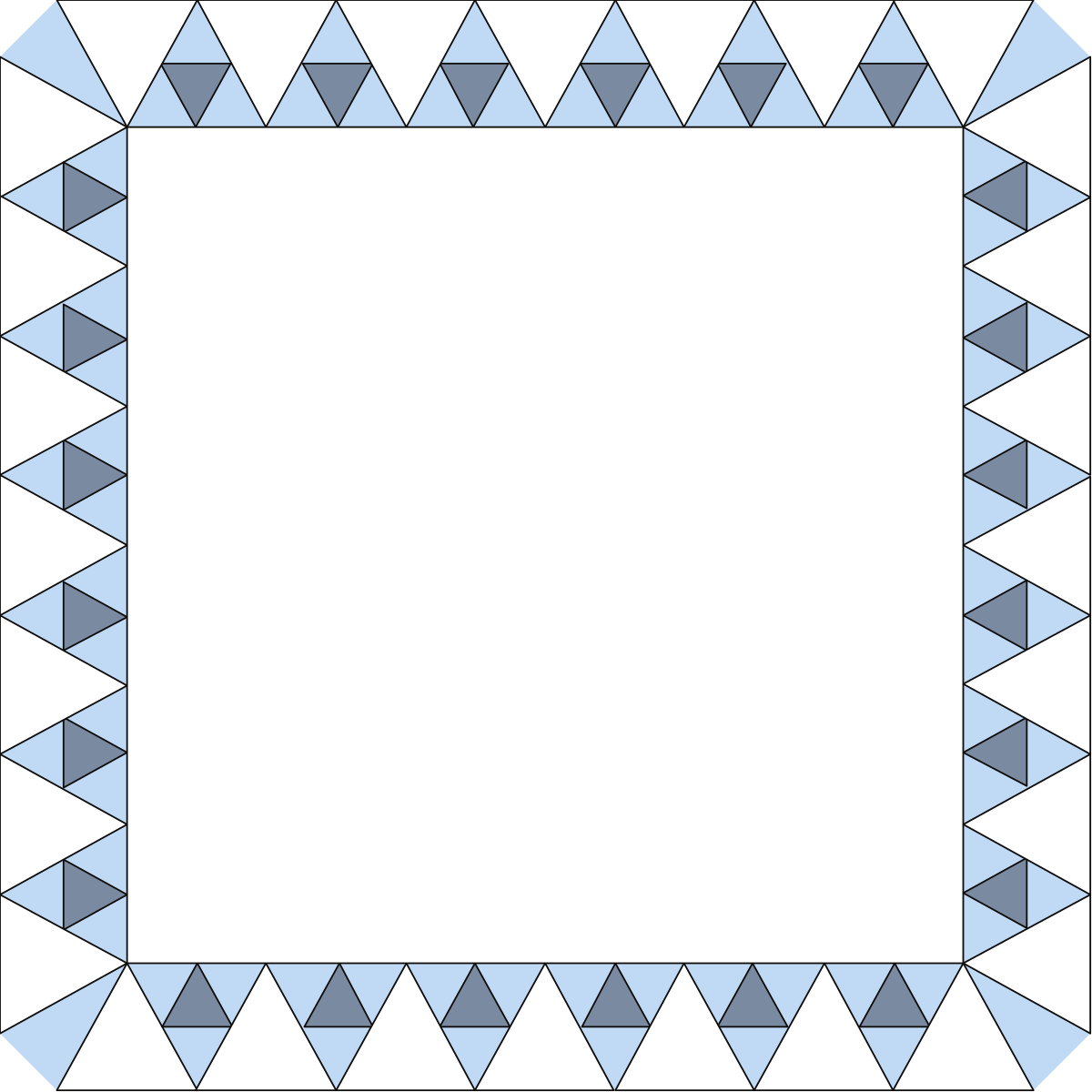 Borders and Triangle Designs - Square Clipart for Creative Projects