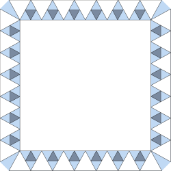 Borders and Triangle Designs - Square Clipart for Creative Projects