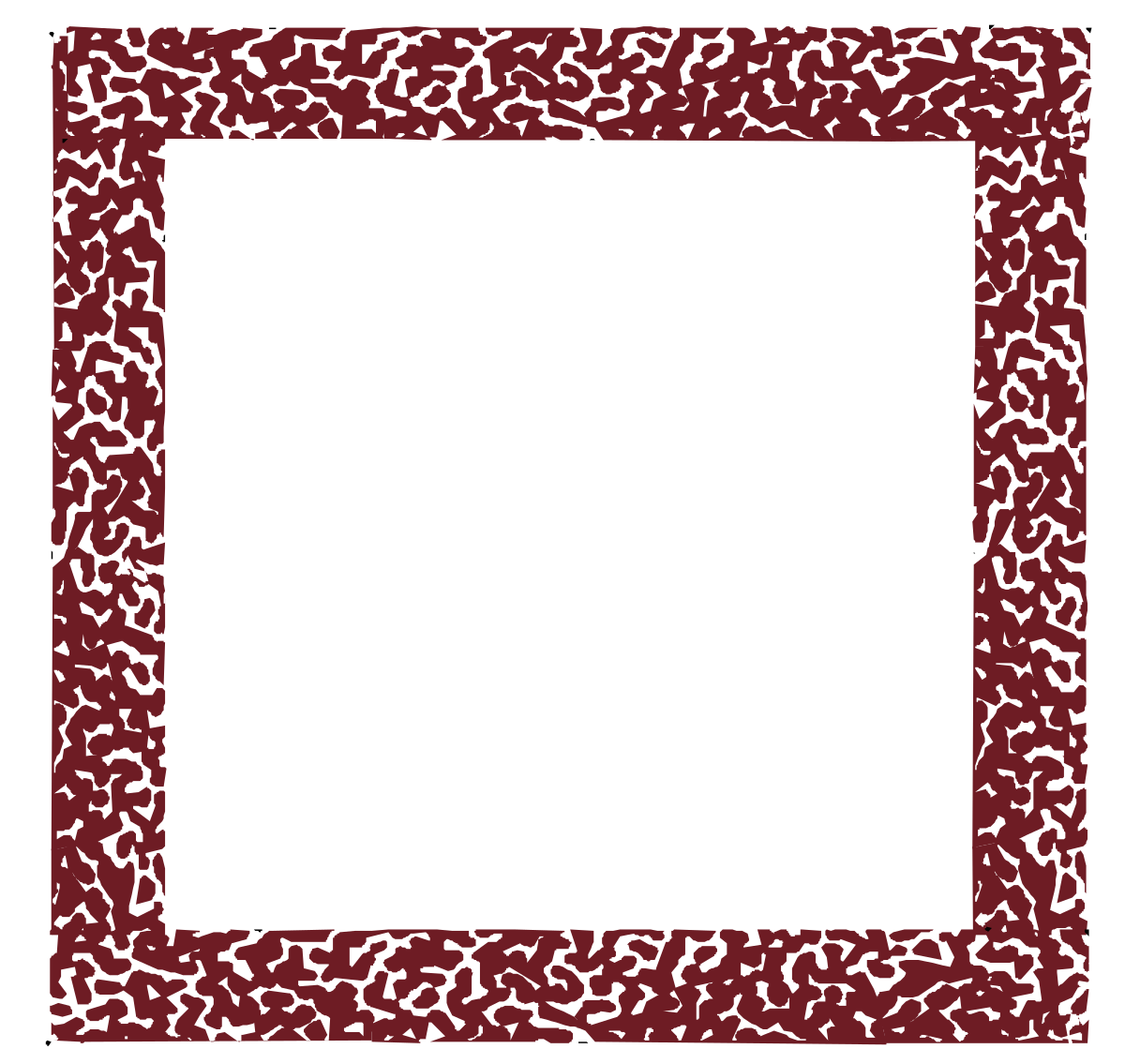 Square Frame Clipart: Captivating Red and White Borders for Creative Designs