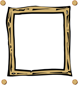 Brown Border Square Frame Clipart - Elegant and Versatile Design