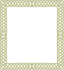 Celtic Border Clipart with Elegant Gold Edging
