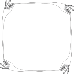Hands Holding a Square White Frame Clipart - Perfect for Borders and Decoration
