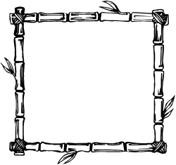 Black and White Square Frame Clipart - Elegant Borders for Creative Designs