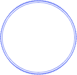 Blue Circle on Black Background Clipart - Stunning Borders Design