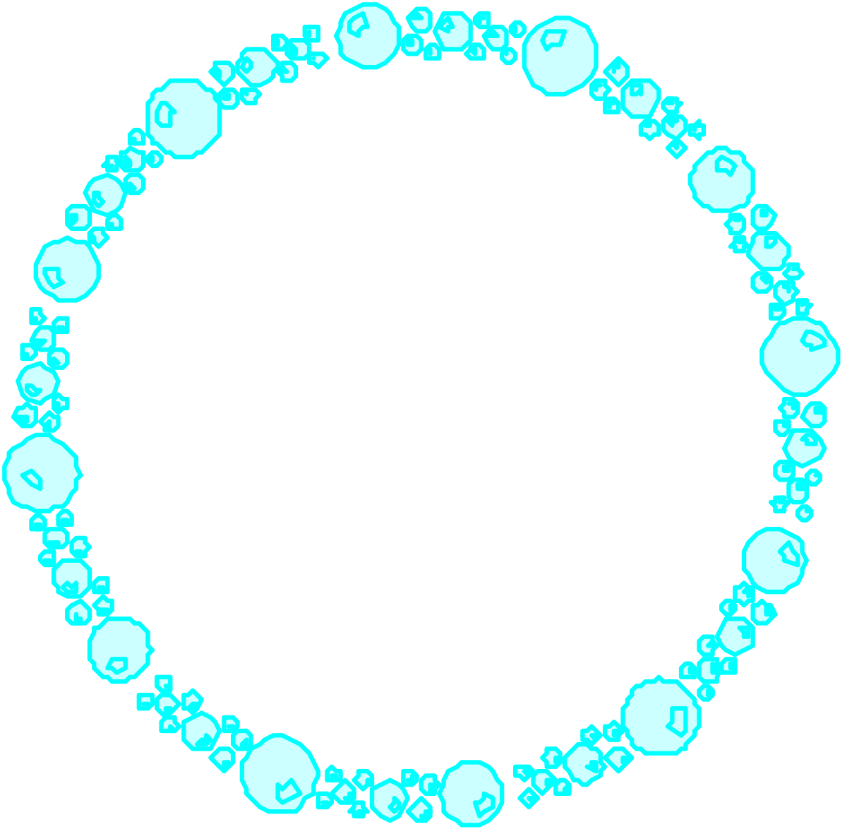 Circle of Hearts Clipart: Charming Borders for Your Design Projects
