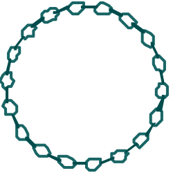 Green Shapes Circle Clipart - Vibrant Borders Design