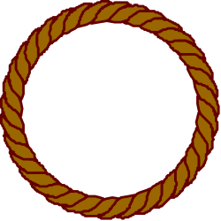 Circle with Rope Border Clipart - Perfect for Graphic Design and Crafts