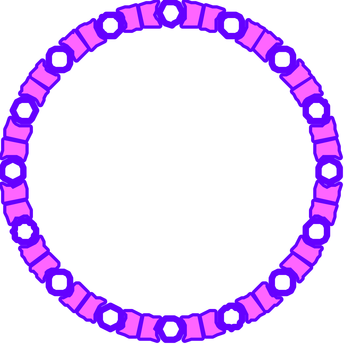 Purple and Black Circular Borders Clipart for Creative Projects