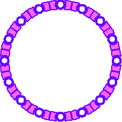 Purple and Black Circular Borders Clipart for Creative Projects