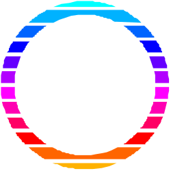 Rainbow Circle Clipart - Vibrant Borders for Creative Designs