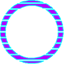 Stunning Blue and Purple Circle Pattern Clipart - Versatile Borders and Backgrounds