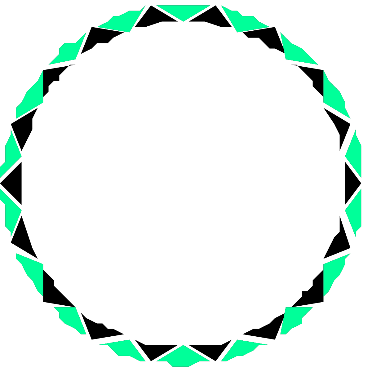 a circular with green arrows in the middle clip art png transparent Circular Clipart with Green Arrows - Perfect for Dynamic Borders