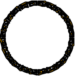 Yellow Confectional Sparks Circle Clipart for Festive Designs