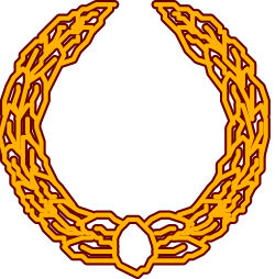 Circle with Chain Outline Clipart - Decorative Borders for Design Projects