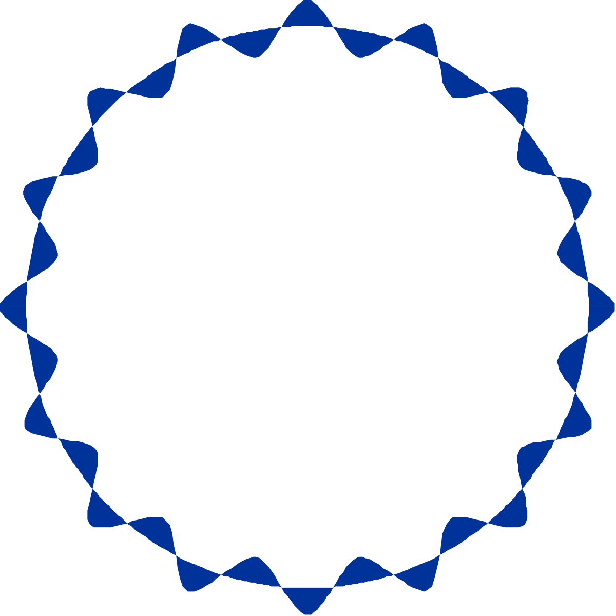 Blue Circle Centered: Vibrant Circular Border Clipart