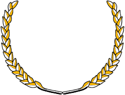 Laurel Wreath Clipart on Black Background - Elegant Borders for Designs