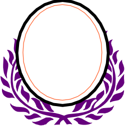 Purple Wreath Clipart with White Circle - Elegant Borders for Creative Projects
