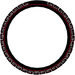 Circle with Red Line - Clipart Borders for Creative Designs