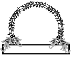 Wreath with Bells and Ribbon - Elegant Clipart for Festive Designs