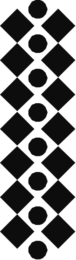 Black and White Circular Pattern Clipart - Versatile Borders for Creative Projects