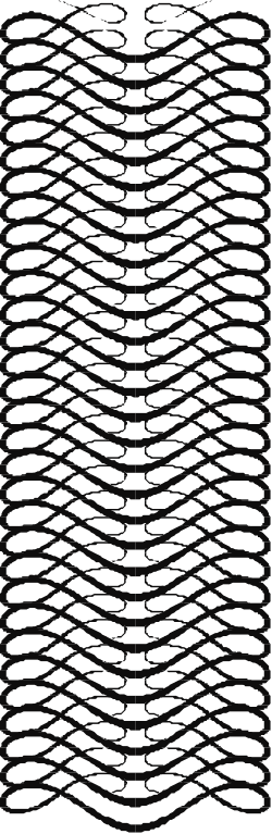 Wavy Line Pattern Clipart  Elegant Black and White Borders