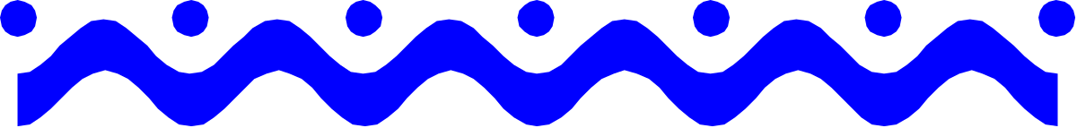 Blue Wave Pattern Borders Clipart for Creative Designs