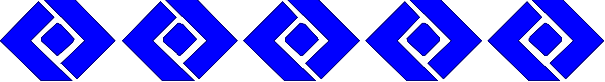 Blue and Black Diamond Pattern Clipart - Stunning Borders for Designs