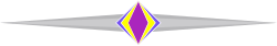 Purple and Yellow Triangle Clipart with White Center - Borders and Brdrtop Designs
