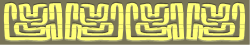 Yellow and Black Font Borders on Black Background - Clipart SVG