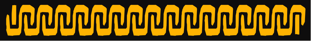 Black and Yellow Wave Pattern Clipart - Stunning Decorative Borders