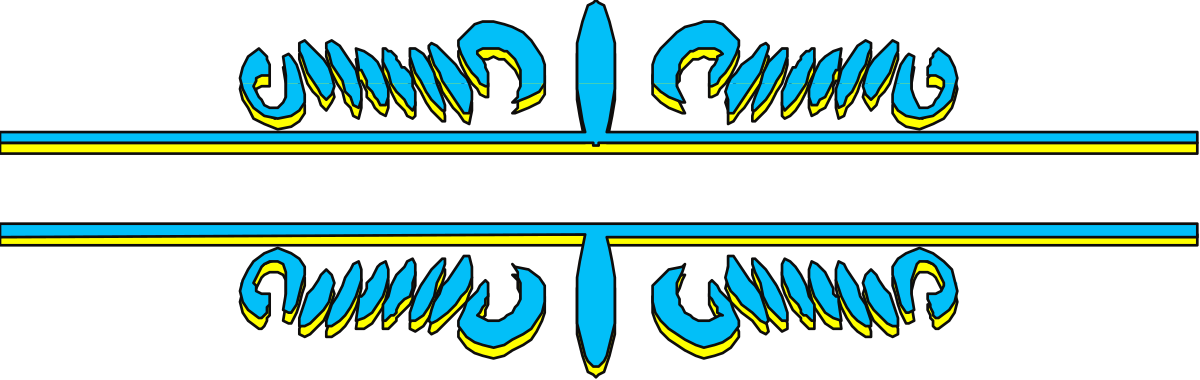 Borders Clipart: Elegant Top Border Design for Logos and Graphics