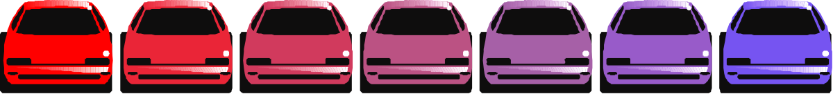 a row of cars with different colors clip art png transparent Colorful Cars Row Clipart - Vibrant Vehicle Borders for Creative Designs