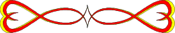 Striking Red and Yellow Line Borders on Black Background Clipart