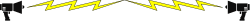 Black and Yellow Car with Lightning Stripes Clipart - Dynamic Borders