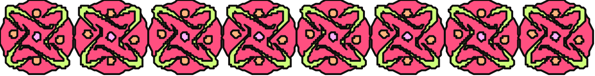 Pink and Green Striped Pattern Clipart - Vibrant Borders for Your Designs