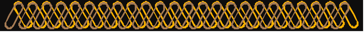 Sound Wave Clipart on Black Background - Stylish Borders Design