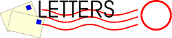 Red, White, and Blue Borders Clipart Featuring Letters and Numbers