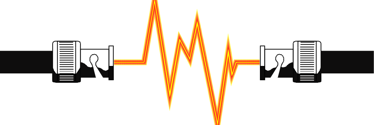 Sound Wave Clipart on Black Background - Premium Borders and Designs