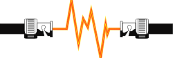 Sound Wave Clipart on Black Background - Premium Borders and Designs