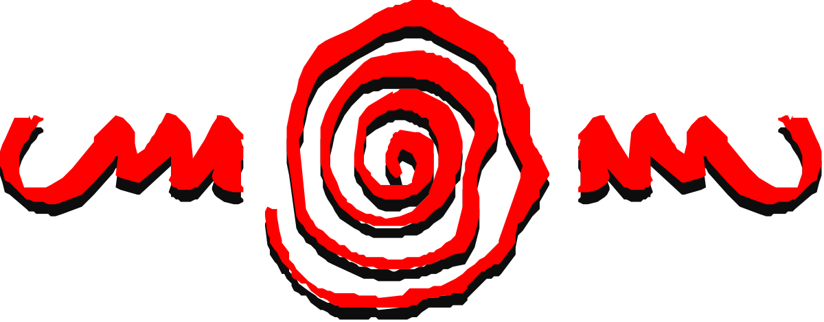 Red and Black Logo Clipart with Decorative Borders